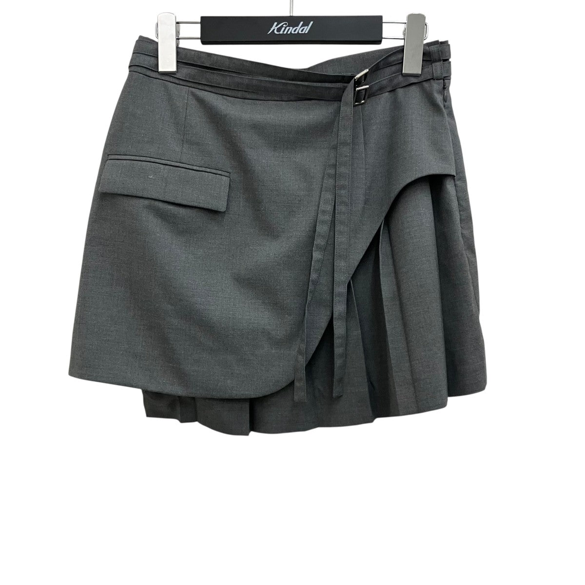 tanaka daisuke 【TWO BELTED PLEATS MINI SKIRT】ミニスカートTD23AW-SK51 古着・中古-1枚目のアイテム画像
