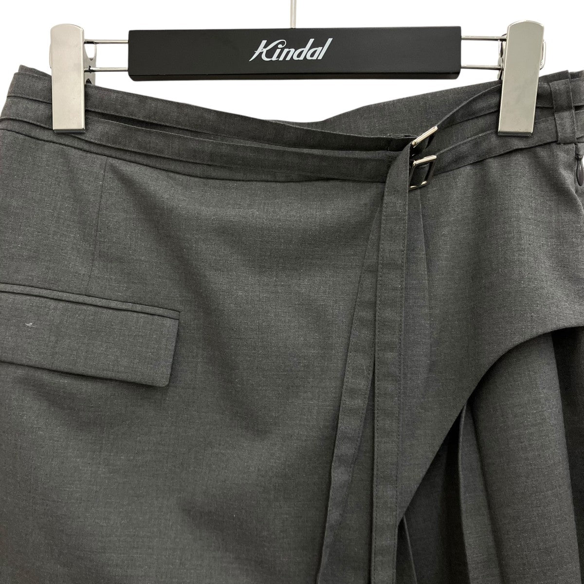 tanaka daisuke 【TWO BELTED PLEATS MINI SKIRT】ミニスカートTD23AW-SK51 古着・中古-3枚目のアイテム画像