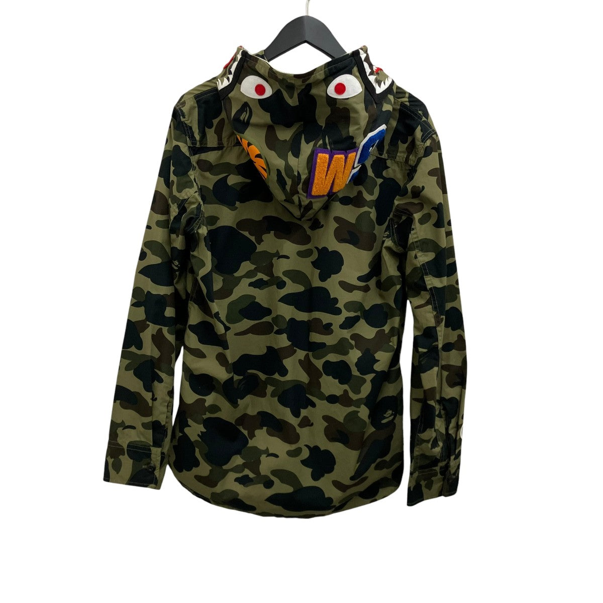 A BATHING APE 【SHARK HOODED SHIRT】シャークフーデッドシャツ001SHF301012X 古着・中古-2枚目のアイテム画像