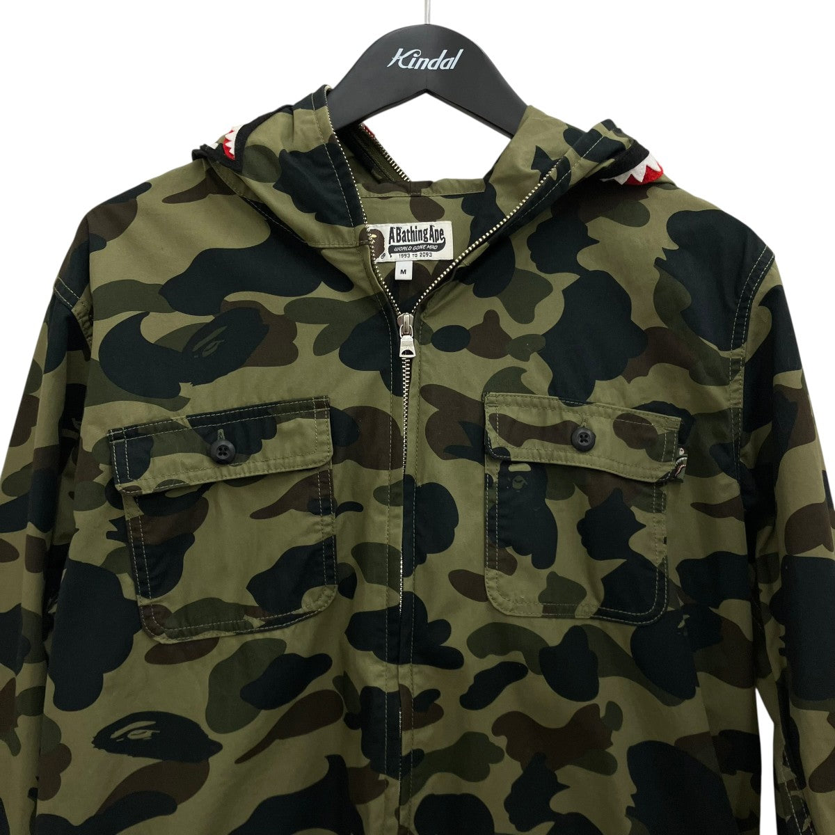 A BATHING APE 【SHARK HOODED SHIRT】シャークフーデッドシャツ001SHF301012X 古着・中古-3枚目のアイテム画像