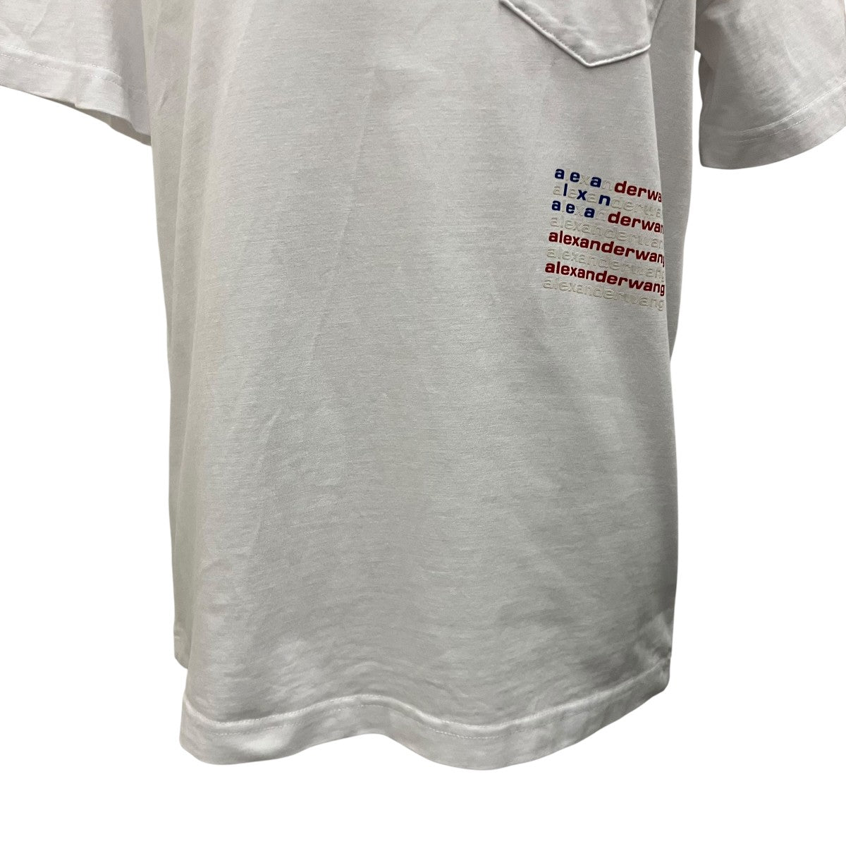 ALEXANDER WANG(アレキサンダーワン) 渋谷胸ポケットTシャツ ホワイト