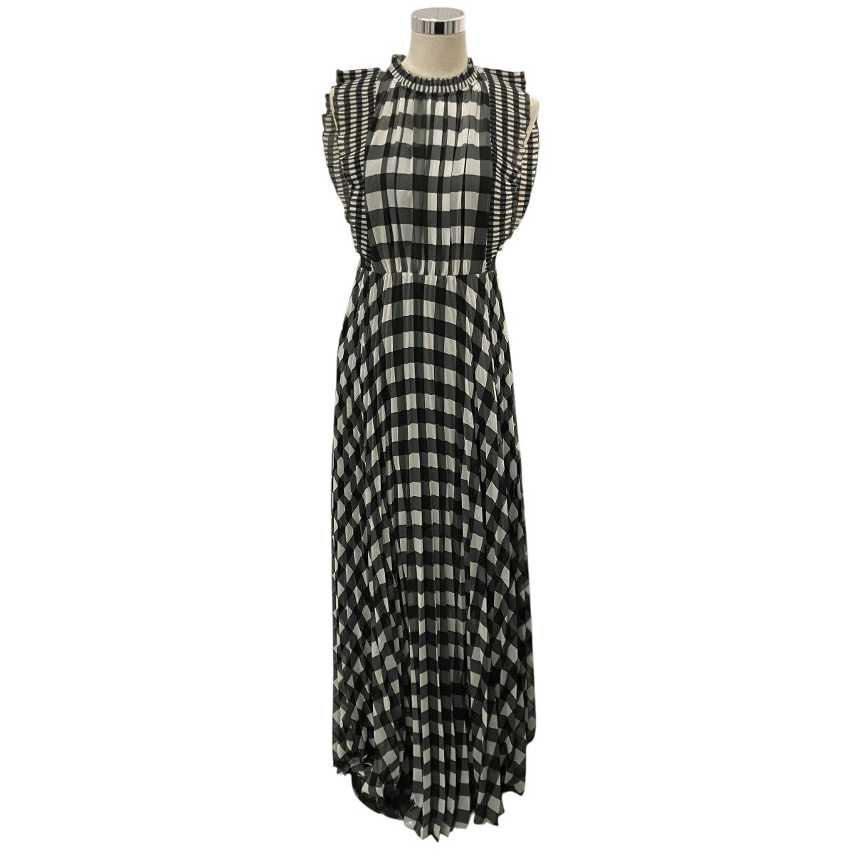 【GINGHAM PRINTED CHIFFON DRESS】ギンガムチェックシフォンワンピースSP23-062G