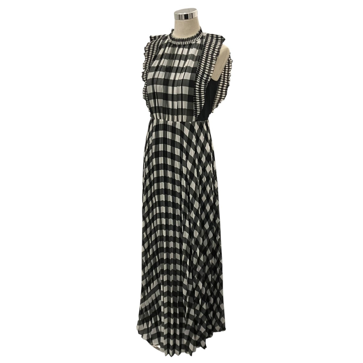 【GINGHAM PRINTED CHIFFON DRESS】ギンガムチェックシフォンワンピースSP23-062G