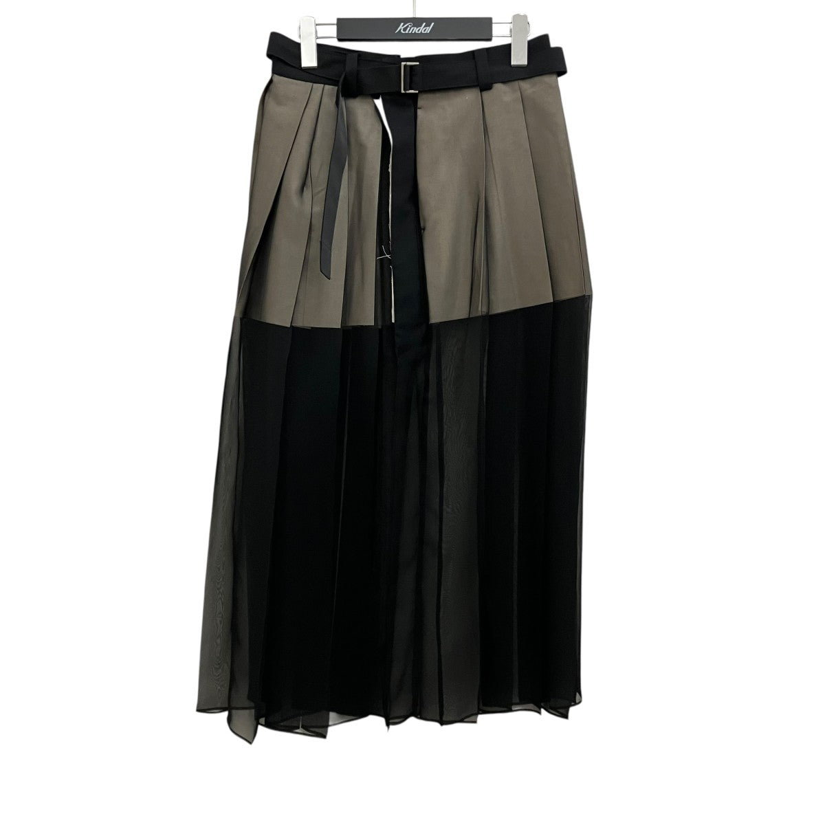 24SS【SUITING x CHIFFON SKIRT】スーチングシフォンスカート24-07238