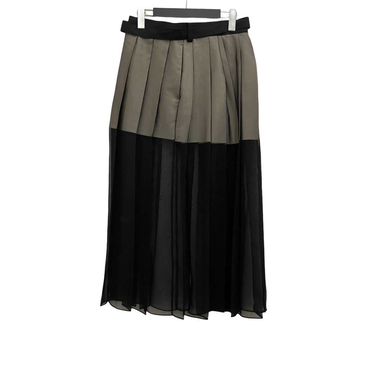 24SS【SUITING x CHIFFON SKIRT】スーチングシフォンスカート24-07238