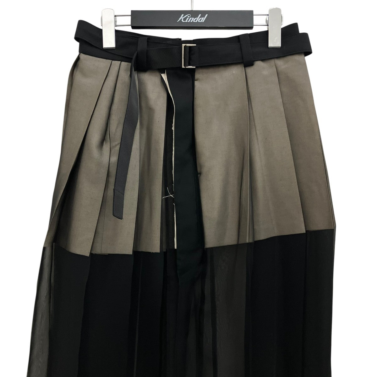 24SS【SUITING x CHIFFON SKIRT】スーチングシフォンスカート24-07238