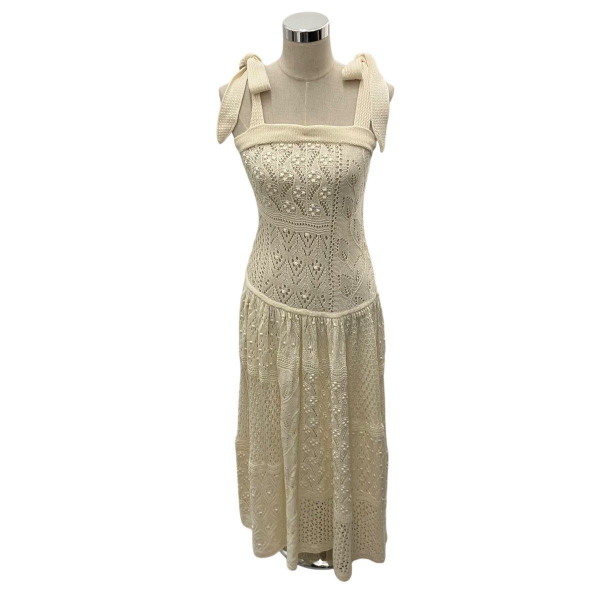 ジマーマン zimmermann レースワンピース　美品　サイズ0 ZIMMERMANN(ジマーマン) ニットレースワンピース アイボリー サイズ 0