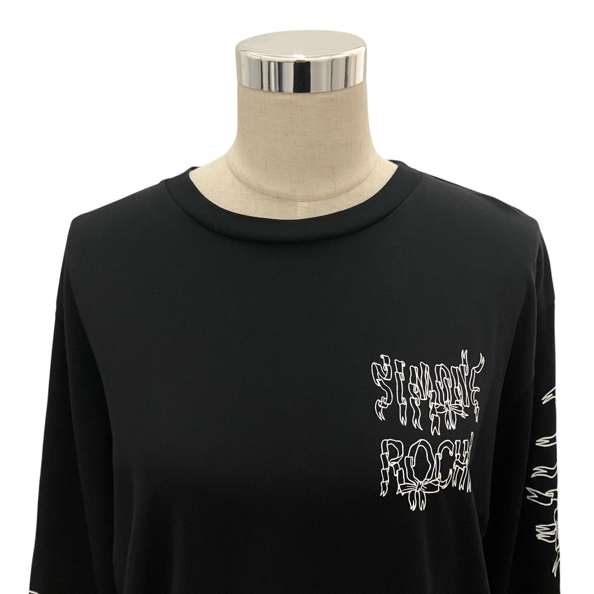 【LONG SLEEVE T-SHIRT W  RIBBON LOGO P】長袖Tシャツ5194P19P21-M