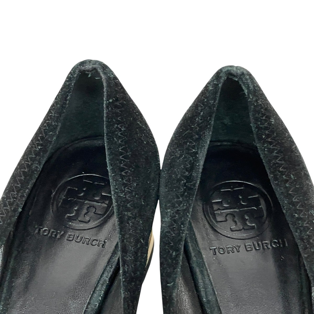 TORY BURCH(トリーバーチ) スウェードパンプス ブラック サイズ 8M