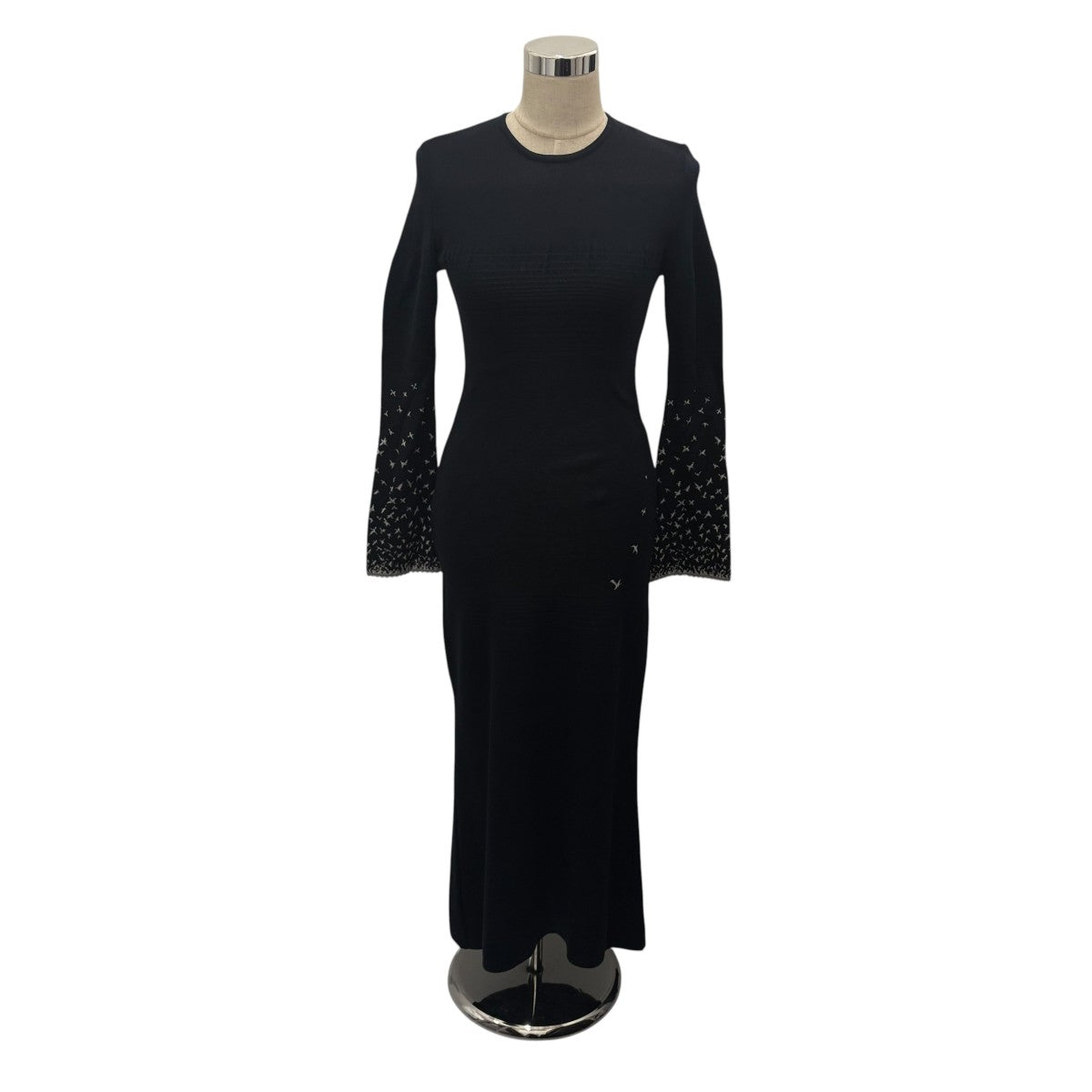 【Crane Pattern Jacquard Knitted Dress】ジャガードワンピースMM23PS-KN727