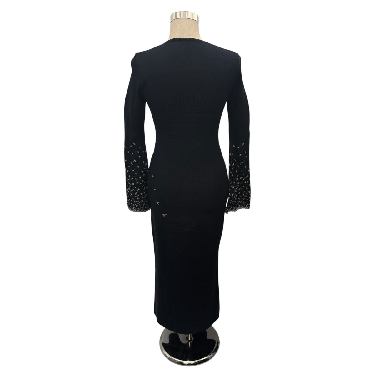 【Crane Pattern Jacquard Knitted Dress】ジャガードワンピースMM23PS-KN727