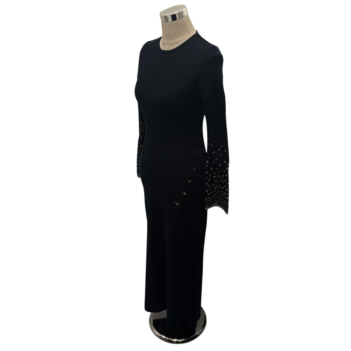 【Crane Pattern Jacquard Knitted Dress】ジャガードワンピースMM23PS-KN727