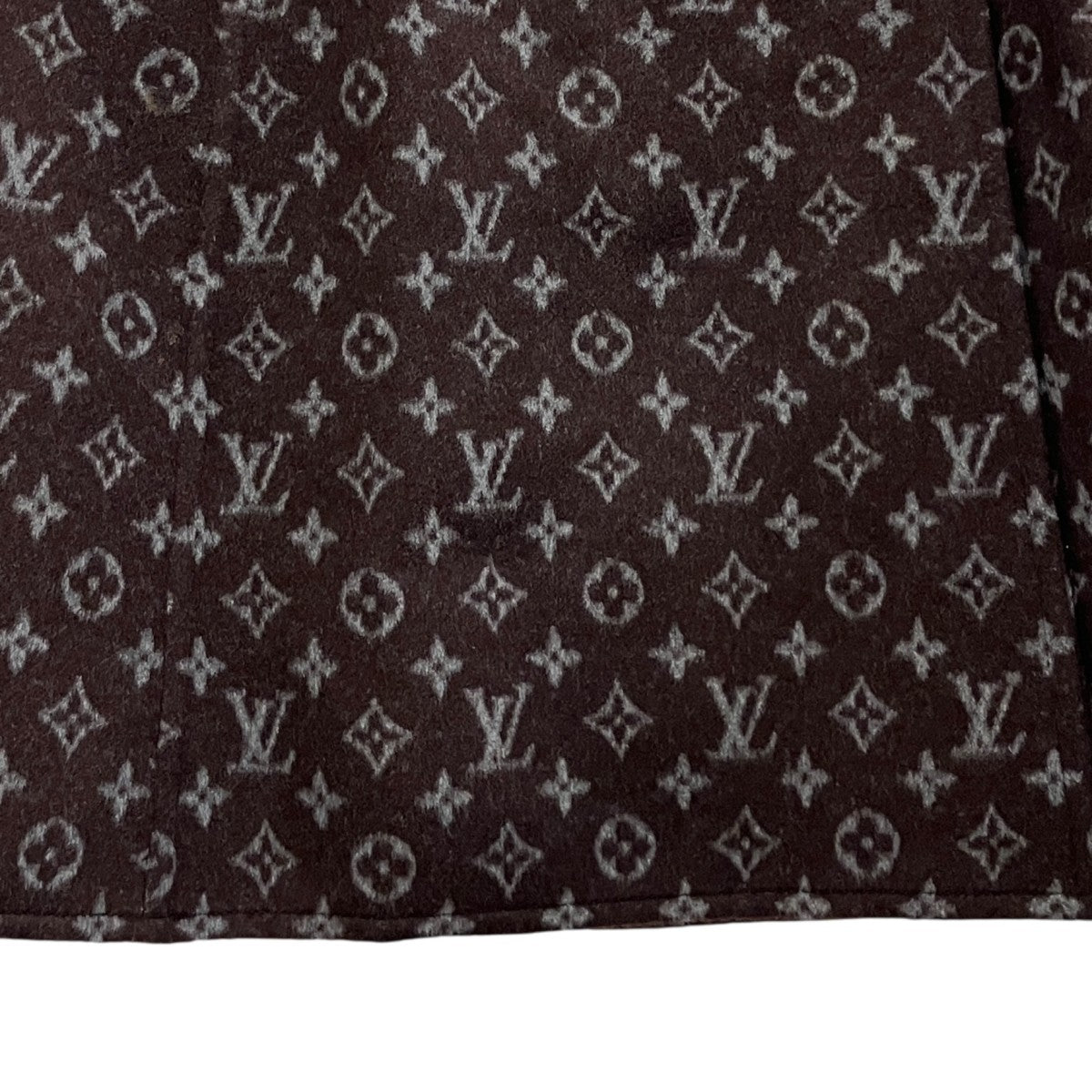 LOUIS VUITTON ウールシルクモノグラムスカートRW212W QS3 FLSK23 古着・中古-4枚目のアイテム画像
