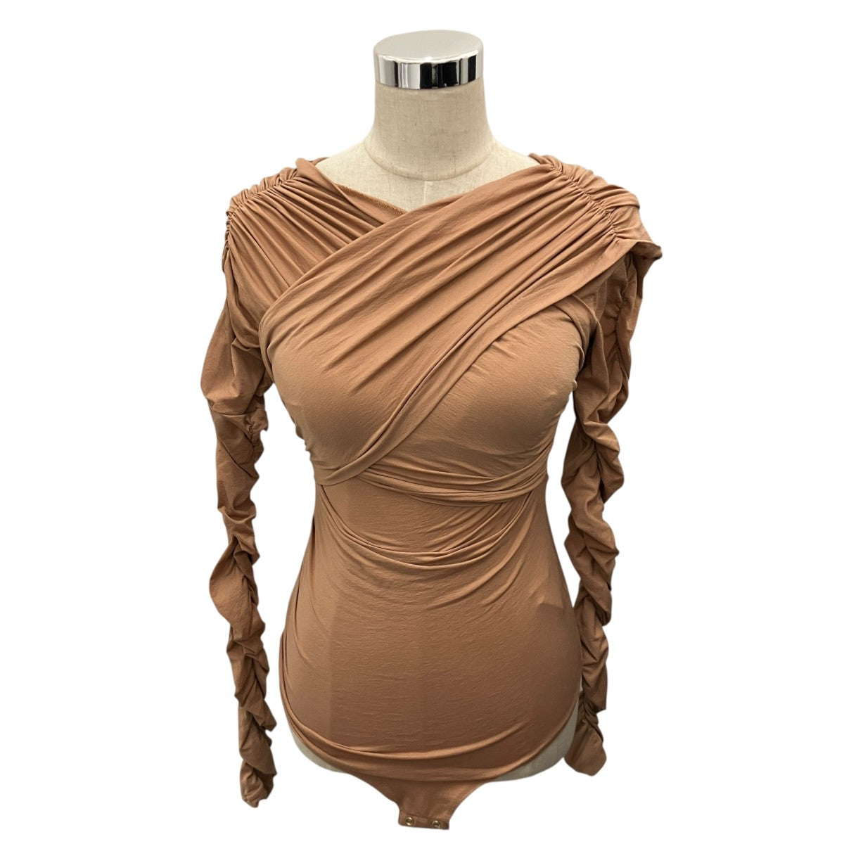 【JERSEY GATHERED BODYSUIT】ギャザーボディスーツFTC234-0401