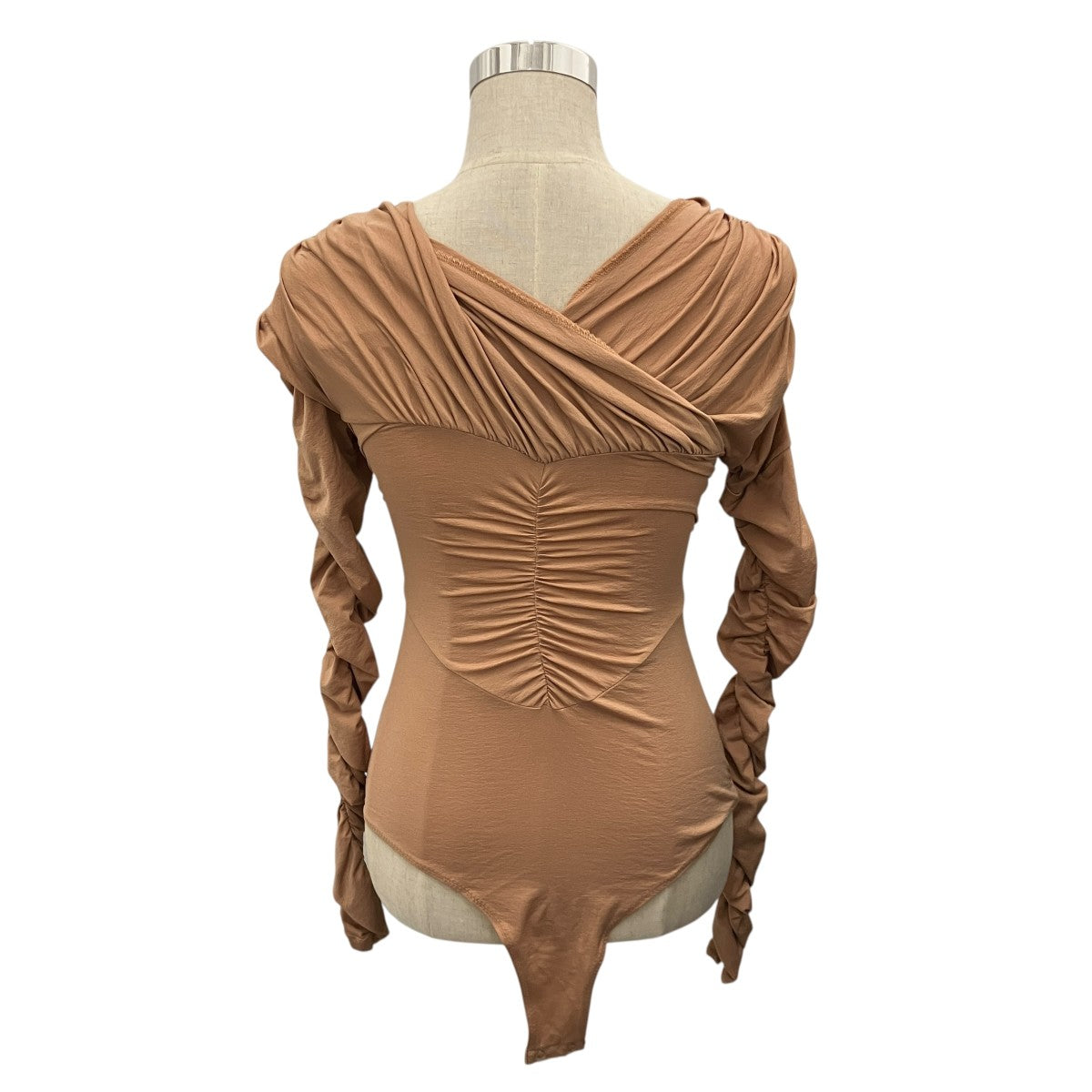 【JERSEY GATHERED BODYSUIT】ギャザーボディスーツFTC234-0401