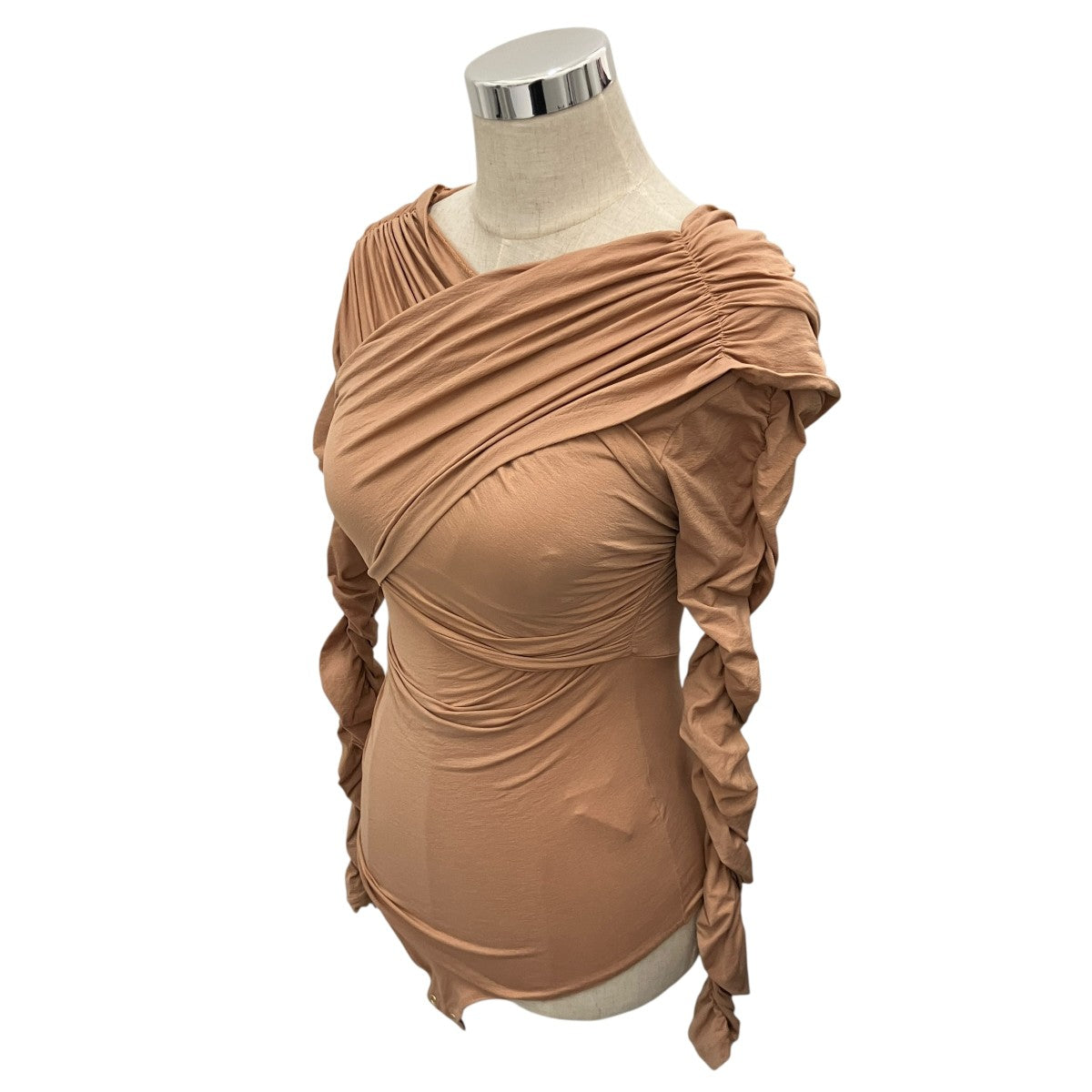 【JERSEY GATHERED BODYSUIT】ギャザーボディスーツFTC234-0401