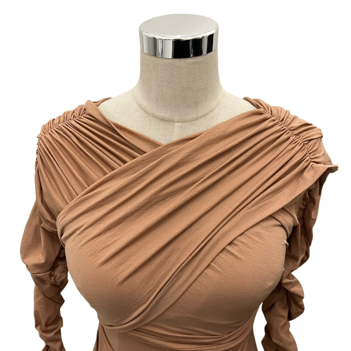 【JERSEY GATHERED BODYSUIT】ギャザーボディスーツFTC234-0401