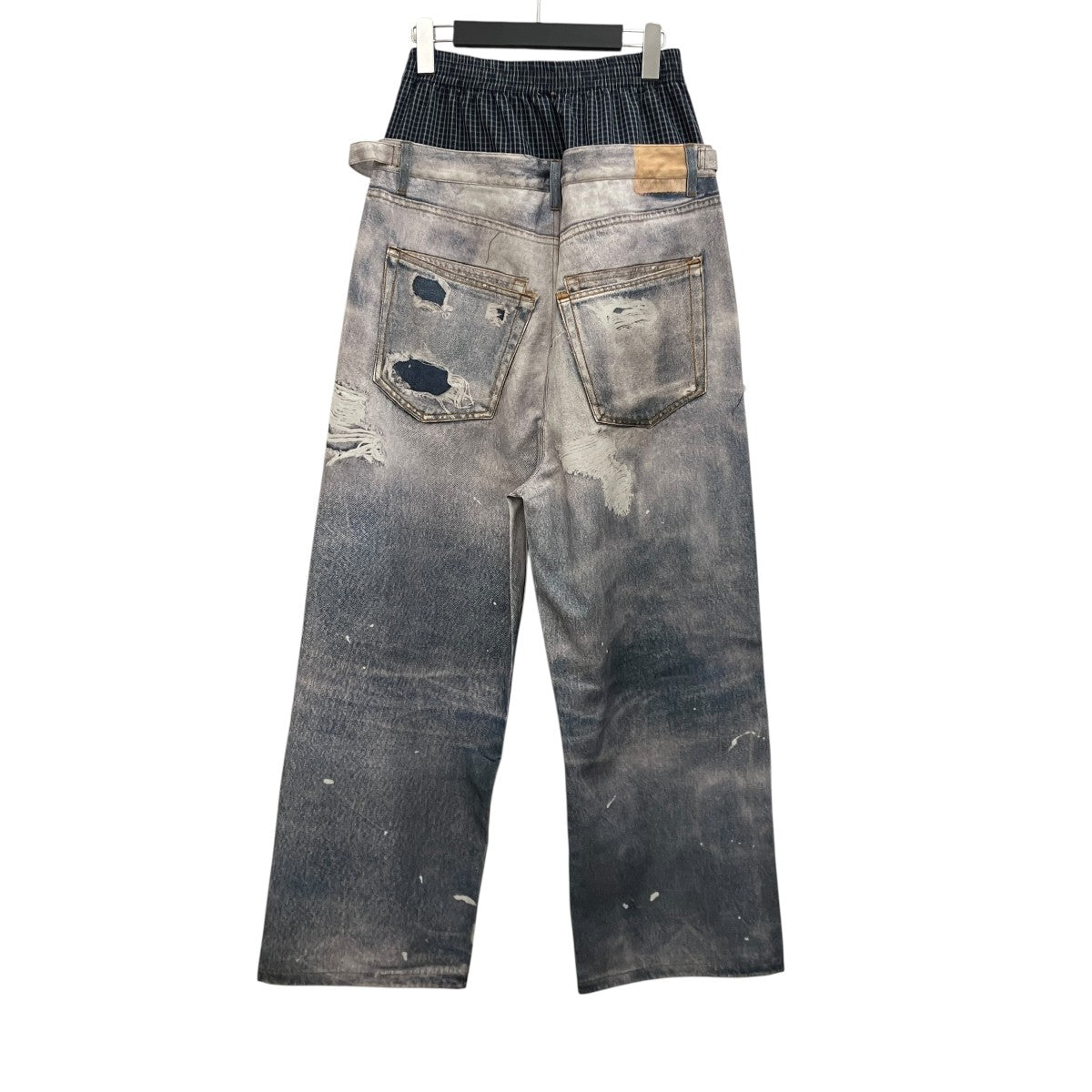 【GRAFFITI TROMPE-L’OEIL LAYERED PANTS】レイヤードパンツ