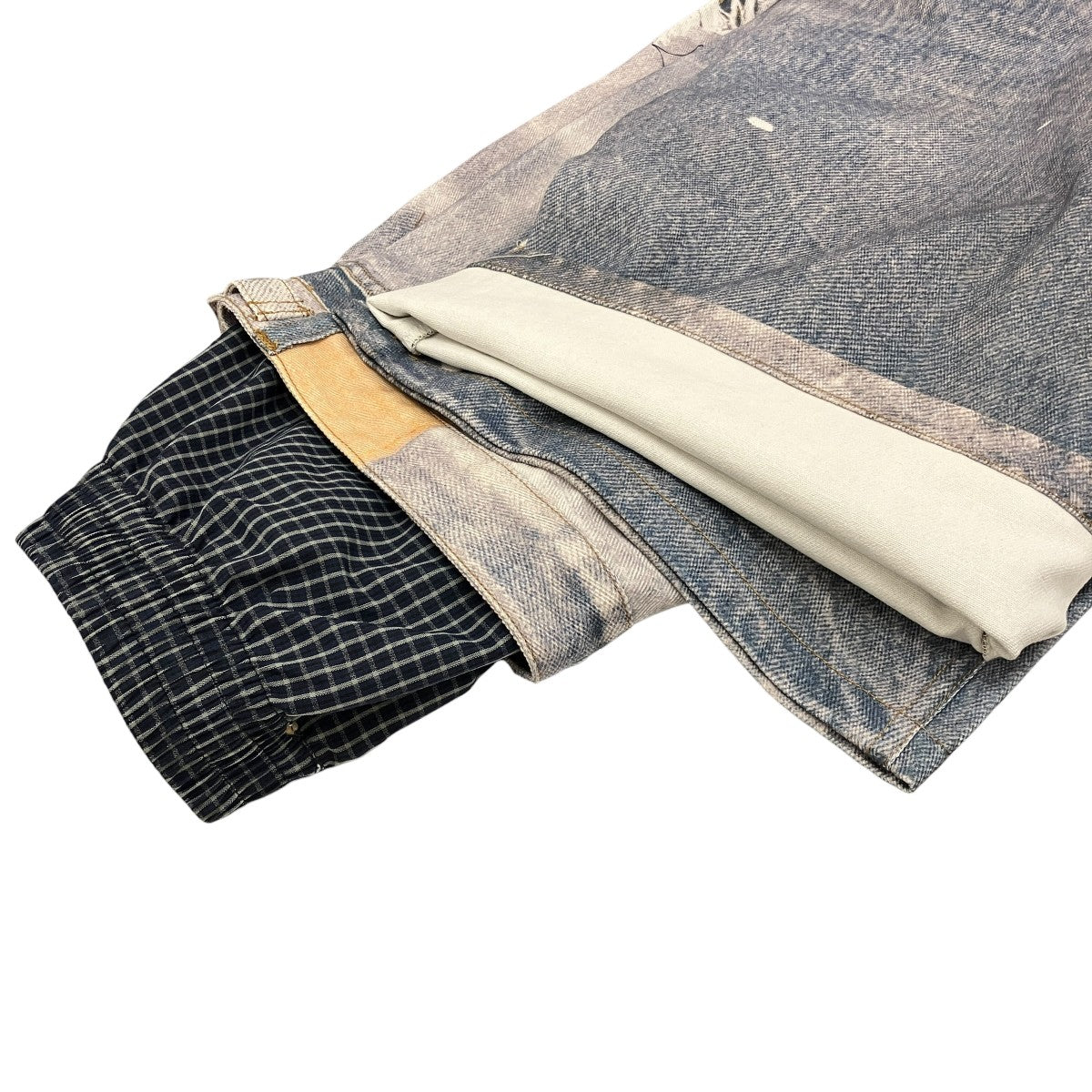 【GRAFFITI TROMPE-L’OEIL LAYERED PANTS】レイヤードパンツ