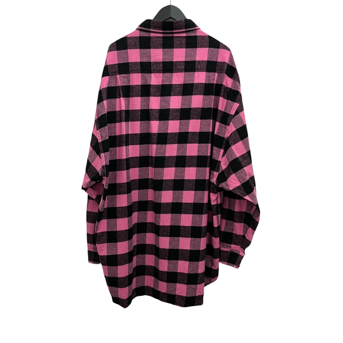 BALENCIAGA オーバーサイズチェックシャツ630963 古着・中古-2枚目のアイテム画像