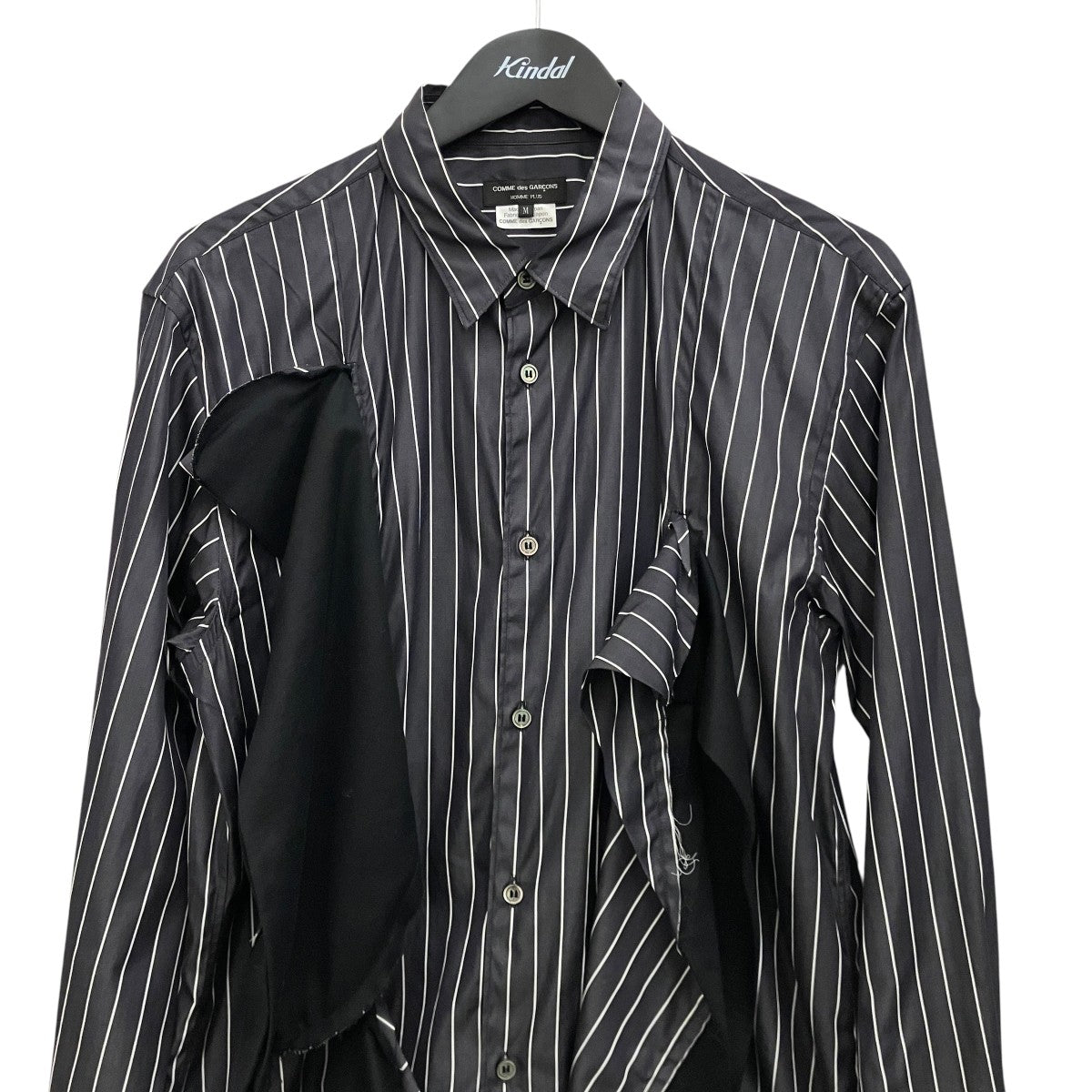 COMME des GARCONS HOMME PLUS 【AD2024】ストライプシャツPO-B019 古着・中古-3枚目のアイテム画像