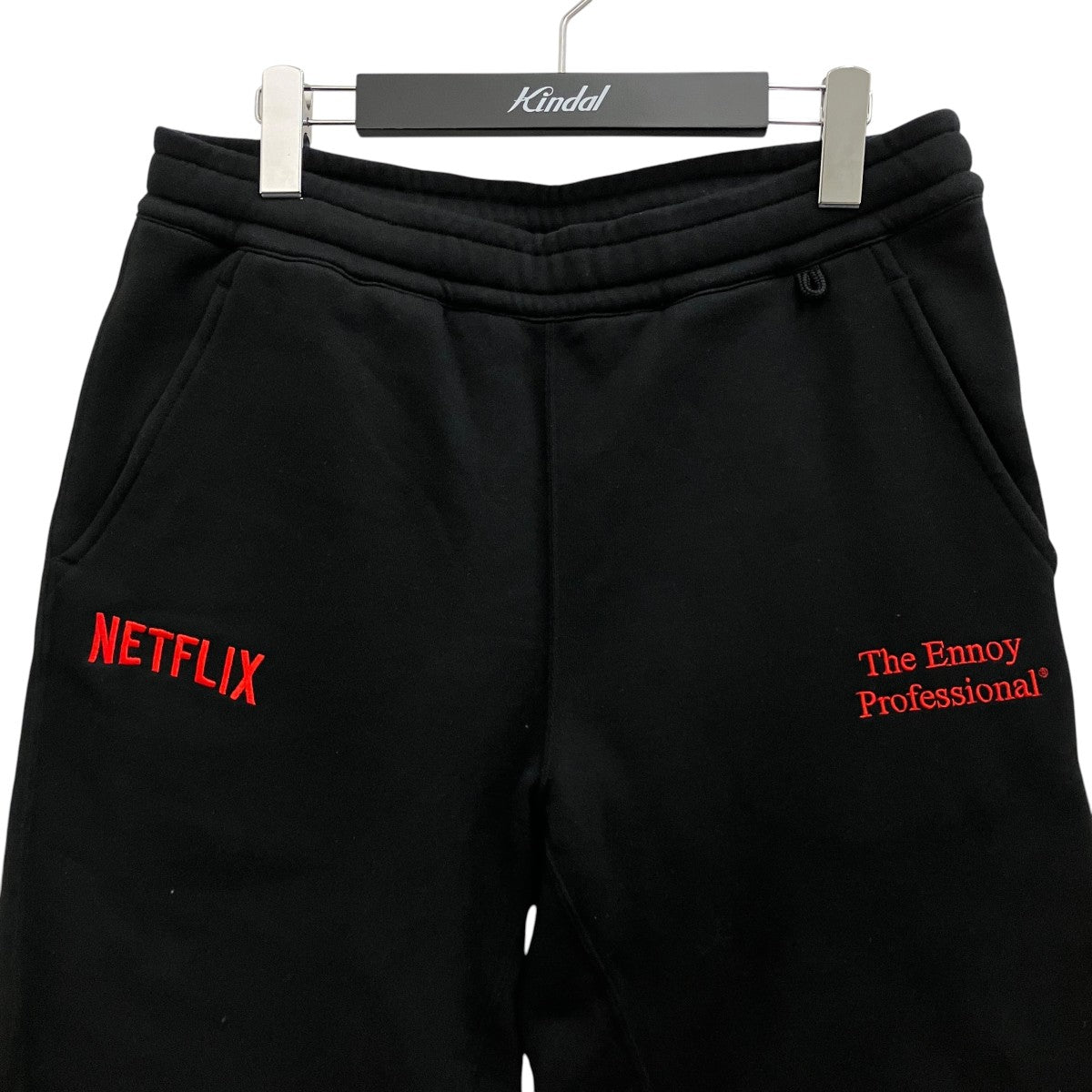 THE ENNOY PROFESSIONAL×NETFLIX ロゴ刺繍スウェットパンツAW23BRENPT06NTL 古着・中古-3枚目のアイテム画像