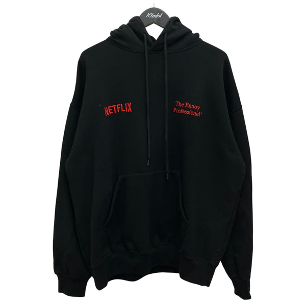 THE ENNOY PROFESSIONAL×NETFLIX ロゴ刺繍パーカーAW23BRENCT02NTL