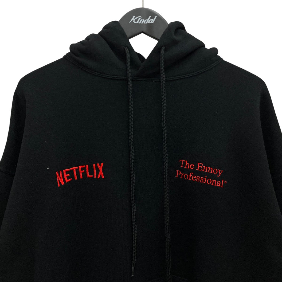 THE ENNOY PROFESSIONAL×NETFLIX ロゴ刺繍パーカーAW23BRENCT02NTL 古着・中古-3枚目のアイテム画像