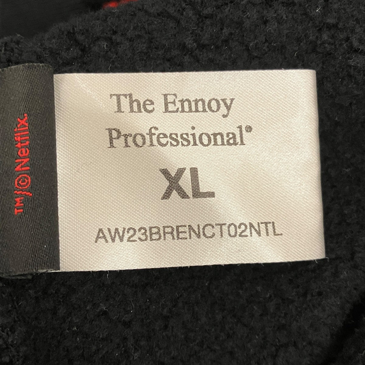 THE ENNOY PROFESSIONAL×NETFLIX ロゴ刺繍パーカーAW23BRENCT02NTL 古着・中古-6枚目のアイテム画像