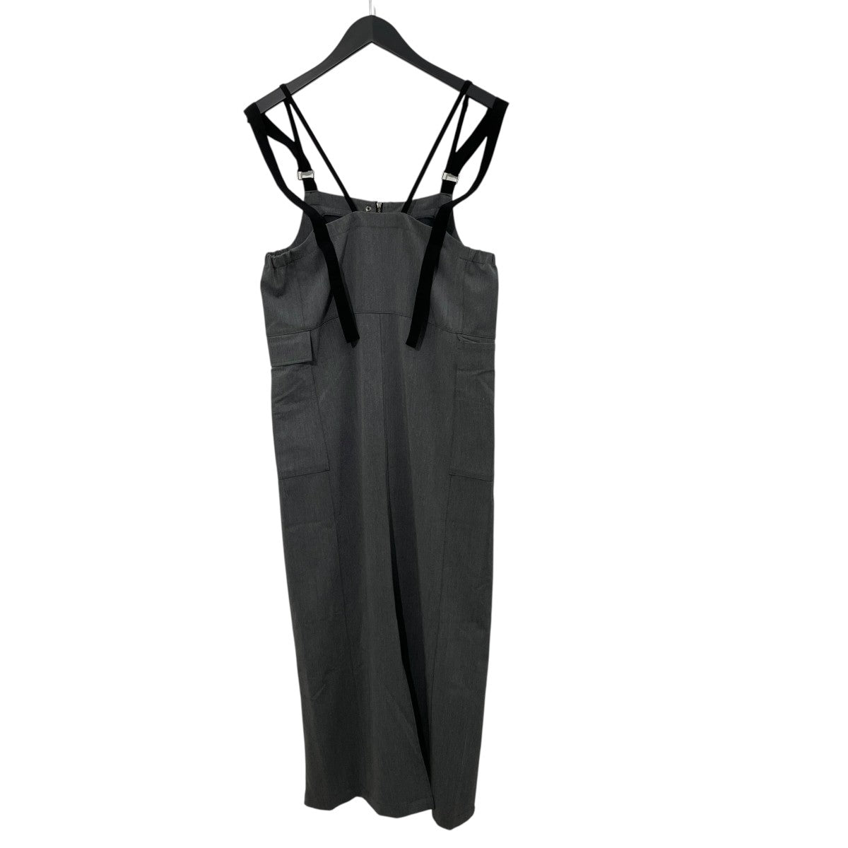 ANOGH TWIN SHOULDER NARROW JUMPER SKIRTジャンパースカートAMW-22A-18 古着・中古-2枚目のアイテム画像