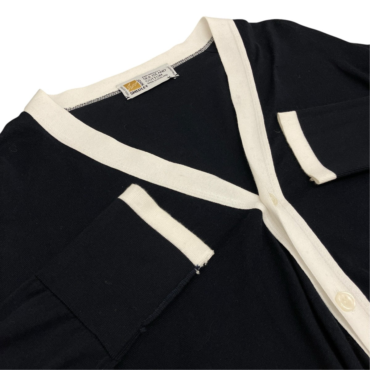 JOHN SMEDLEY×FRAGMENT DESIGN 刺繍カーディガン 古着・中古-5枚目のアイテム画像