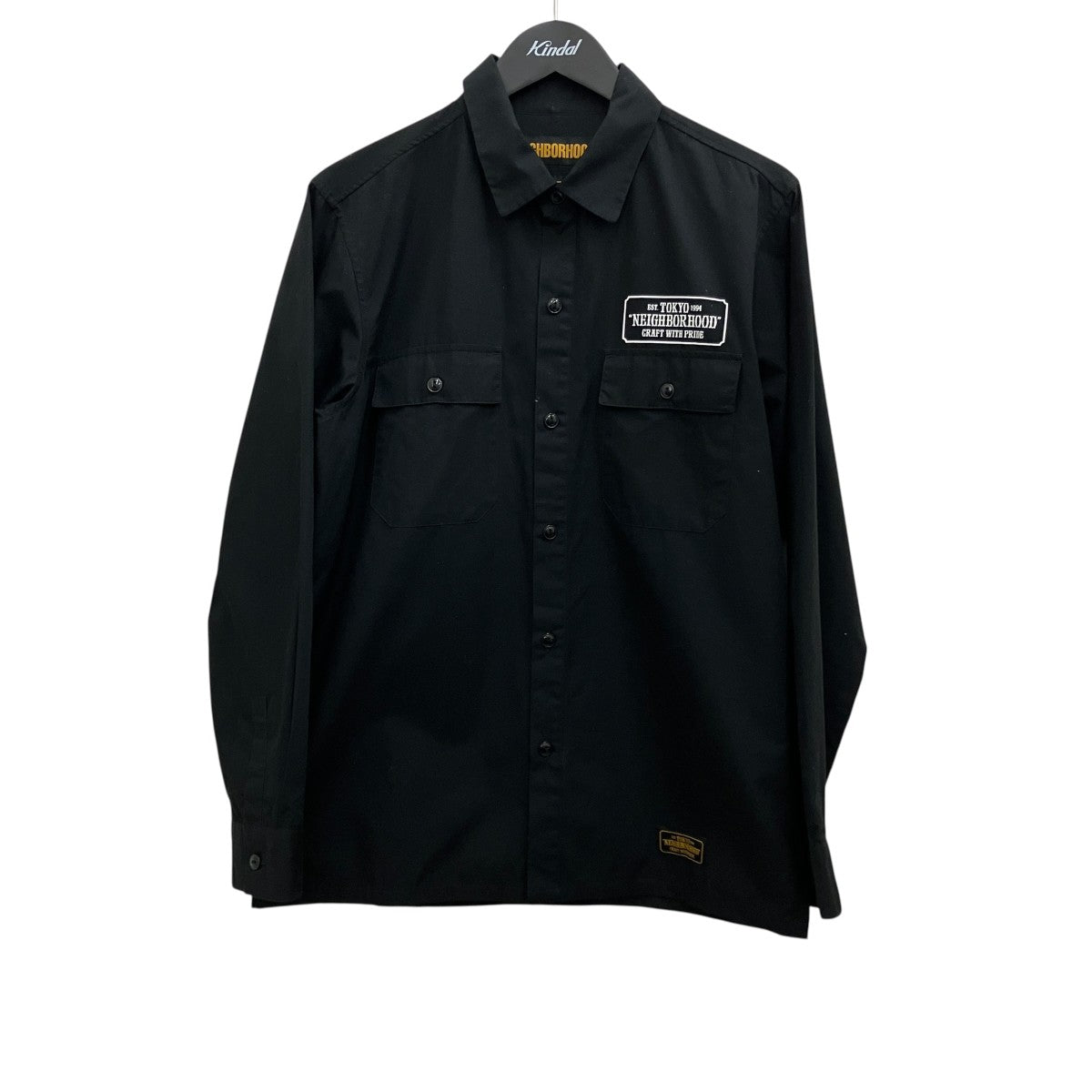 【CLASSIC WORK C-SHIRT．LS】ロゴワークシャツ181TSNH-SHM01