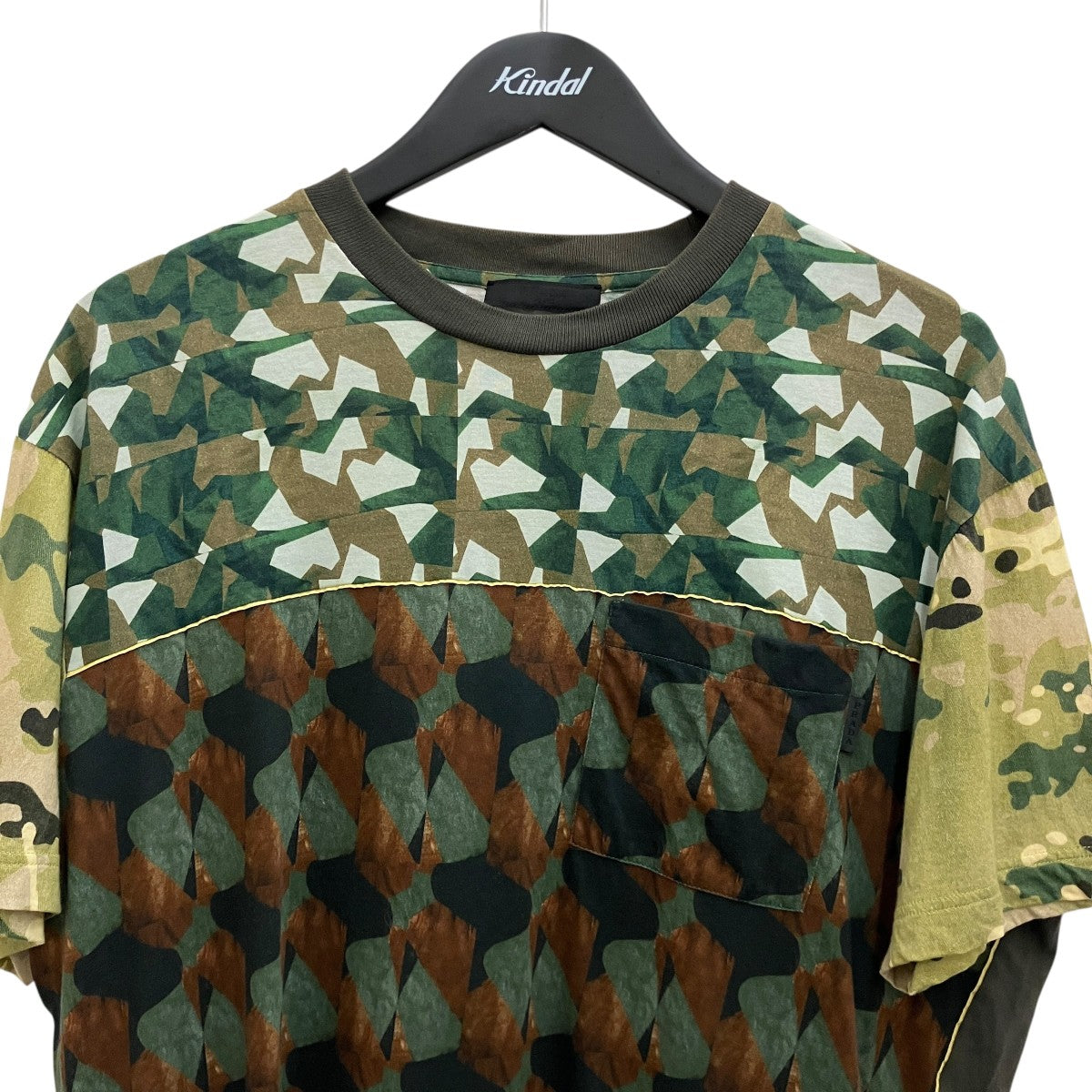 PRADA(プラダ) 柄切替TシャツUJN402 UJN402 マルチカラー サイズ M