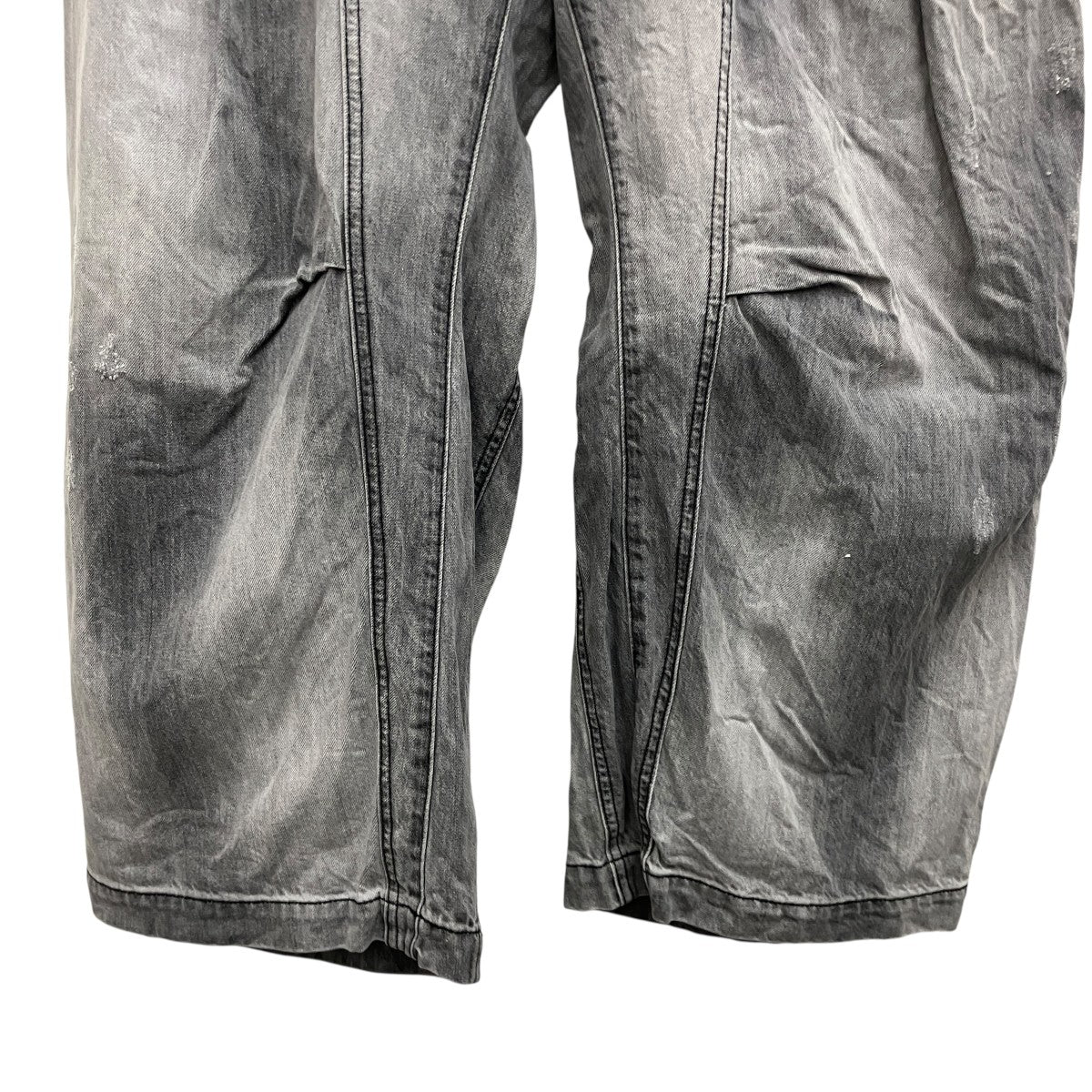 【3D Cut Prime-Wide Gathered Denim Pants】3Dデニムパンツ11261461504