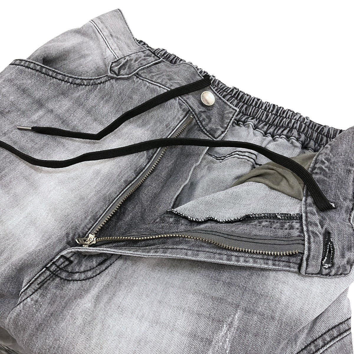 【3D Cut Prime-Wide Gathered Denim Pants】3Dデニムパンツ11261461504