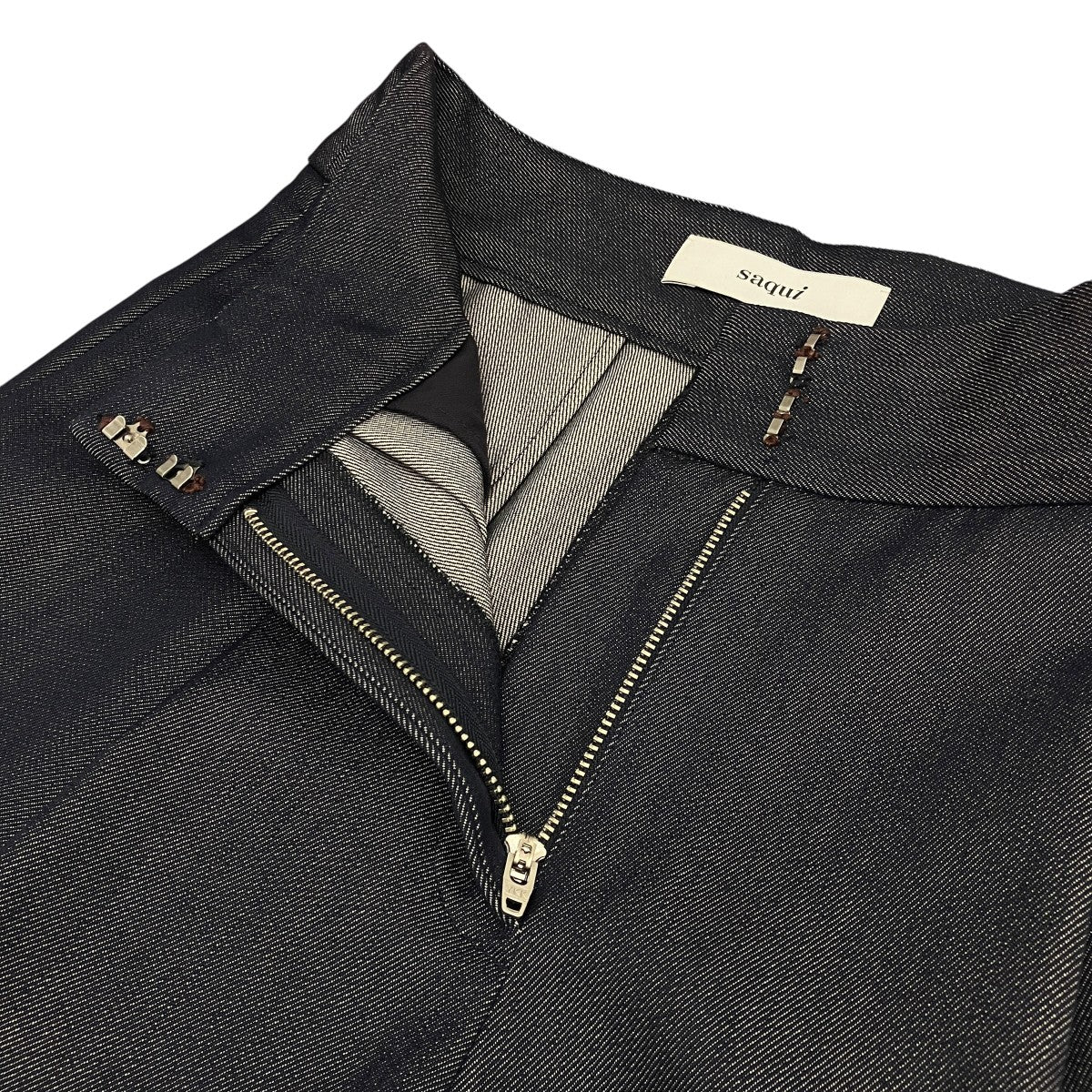 ウールブレンドデニム キャロットパンツ21AW12