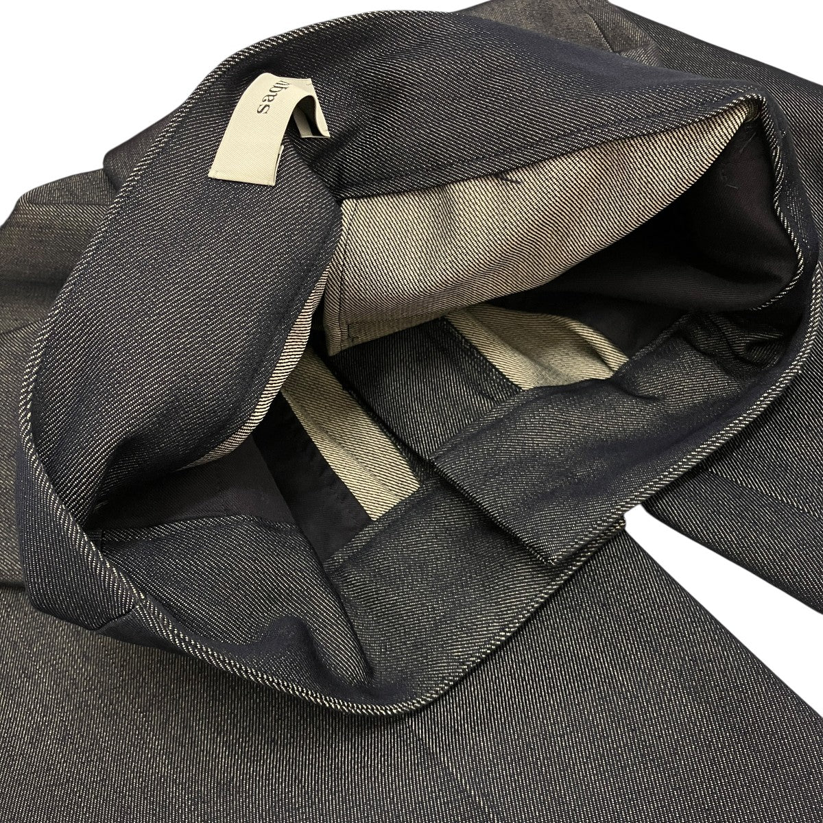 ウールブレンドデニム キャロットパンツ21AW12