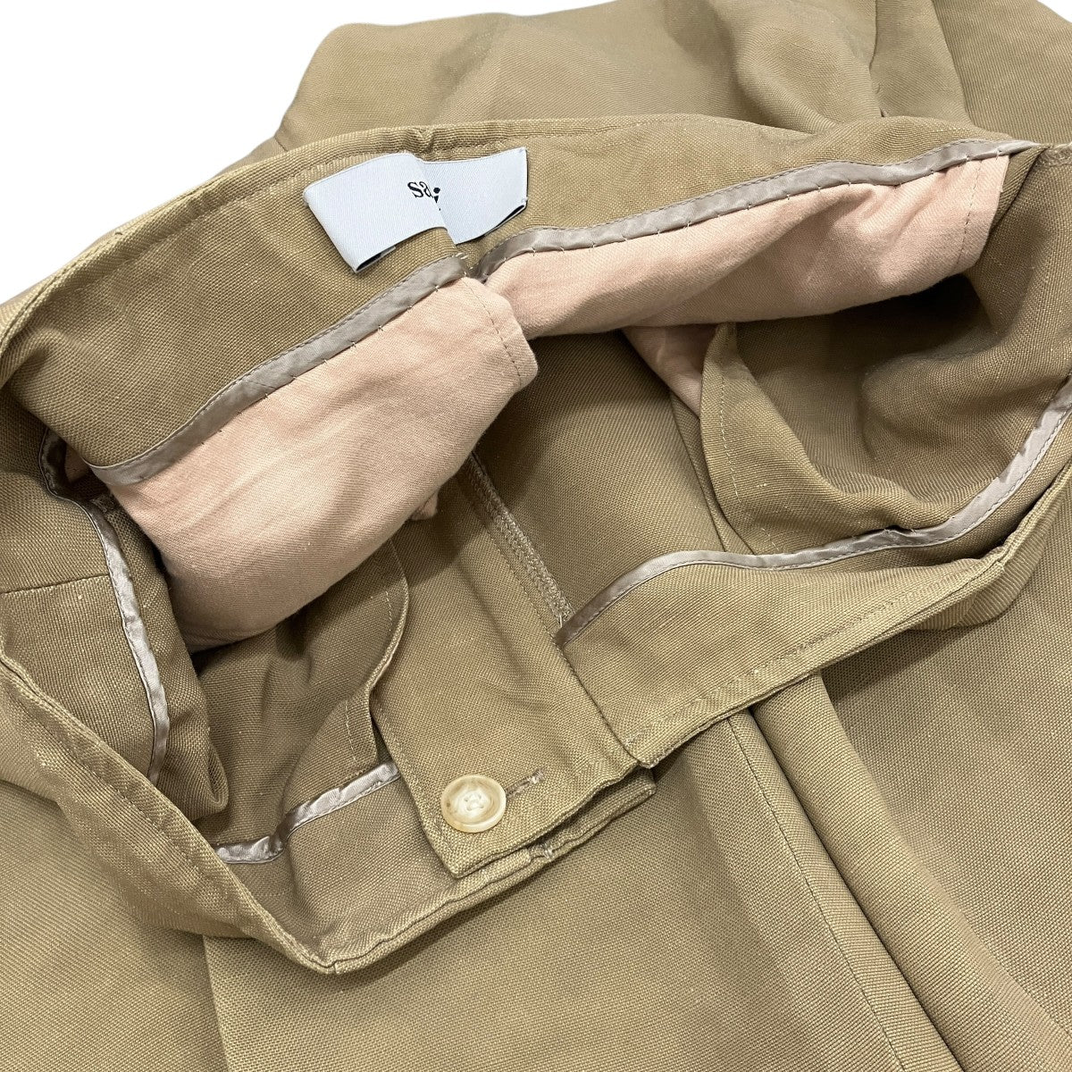 リネン混パンツ18SS12