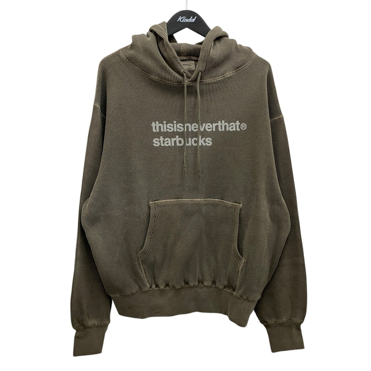 ロゴプリントワッフルフーディーSB261TSWHO02