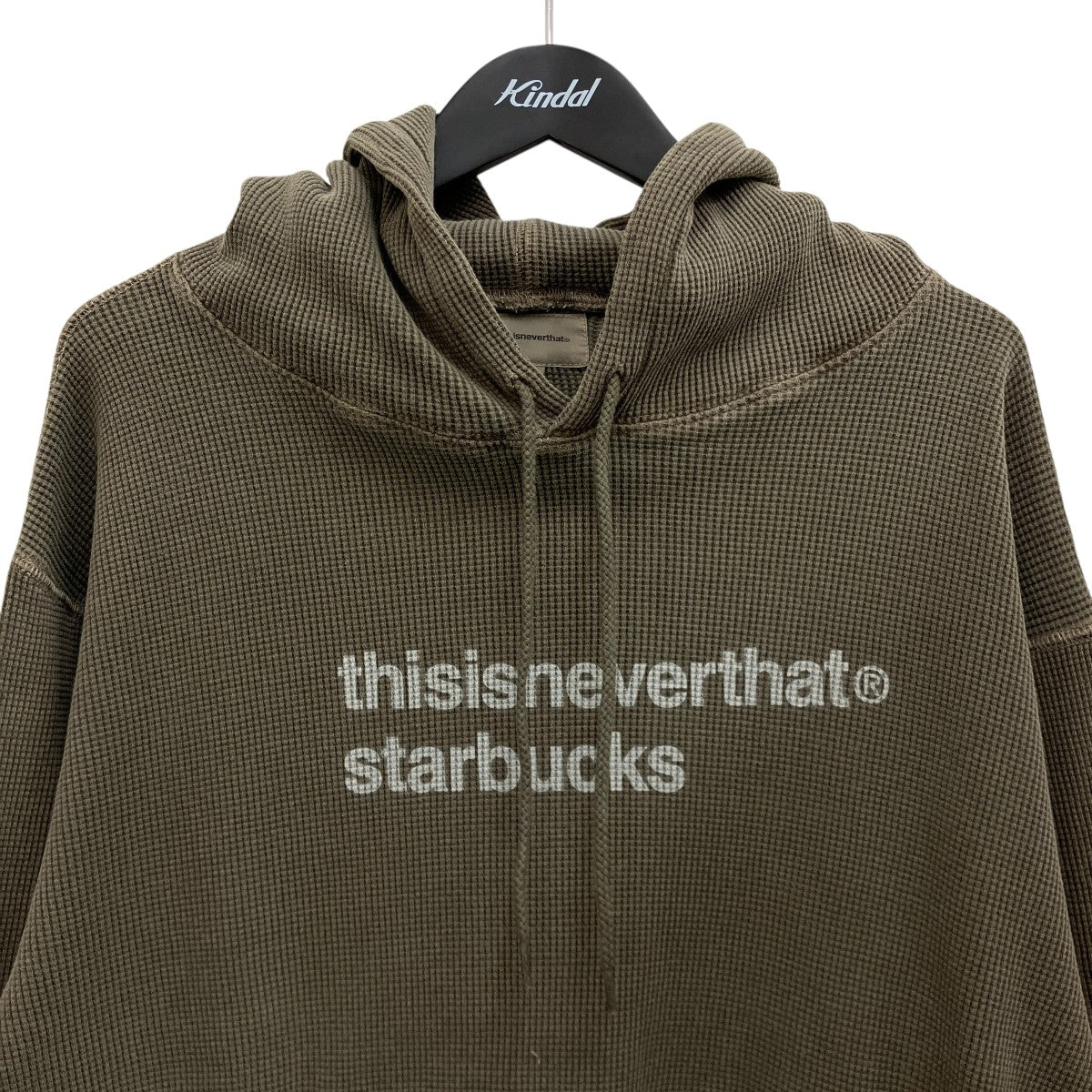 ロゴプリントワッフルフーディーSB261TSWHO02