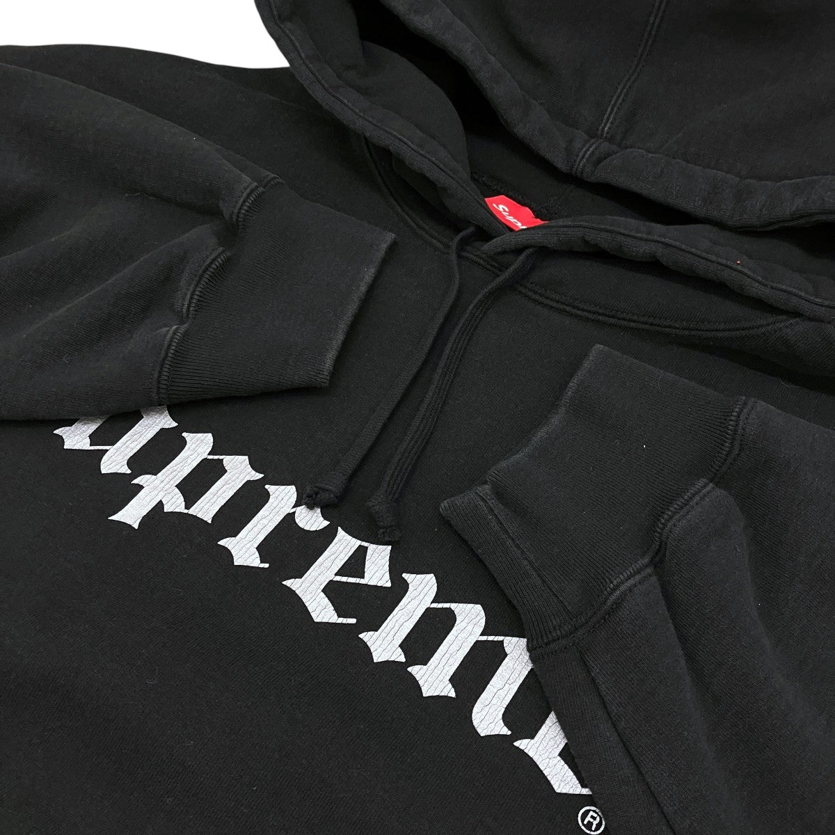 25AW【Washed Old English Hooded Sweatshirt】パーカー