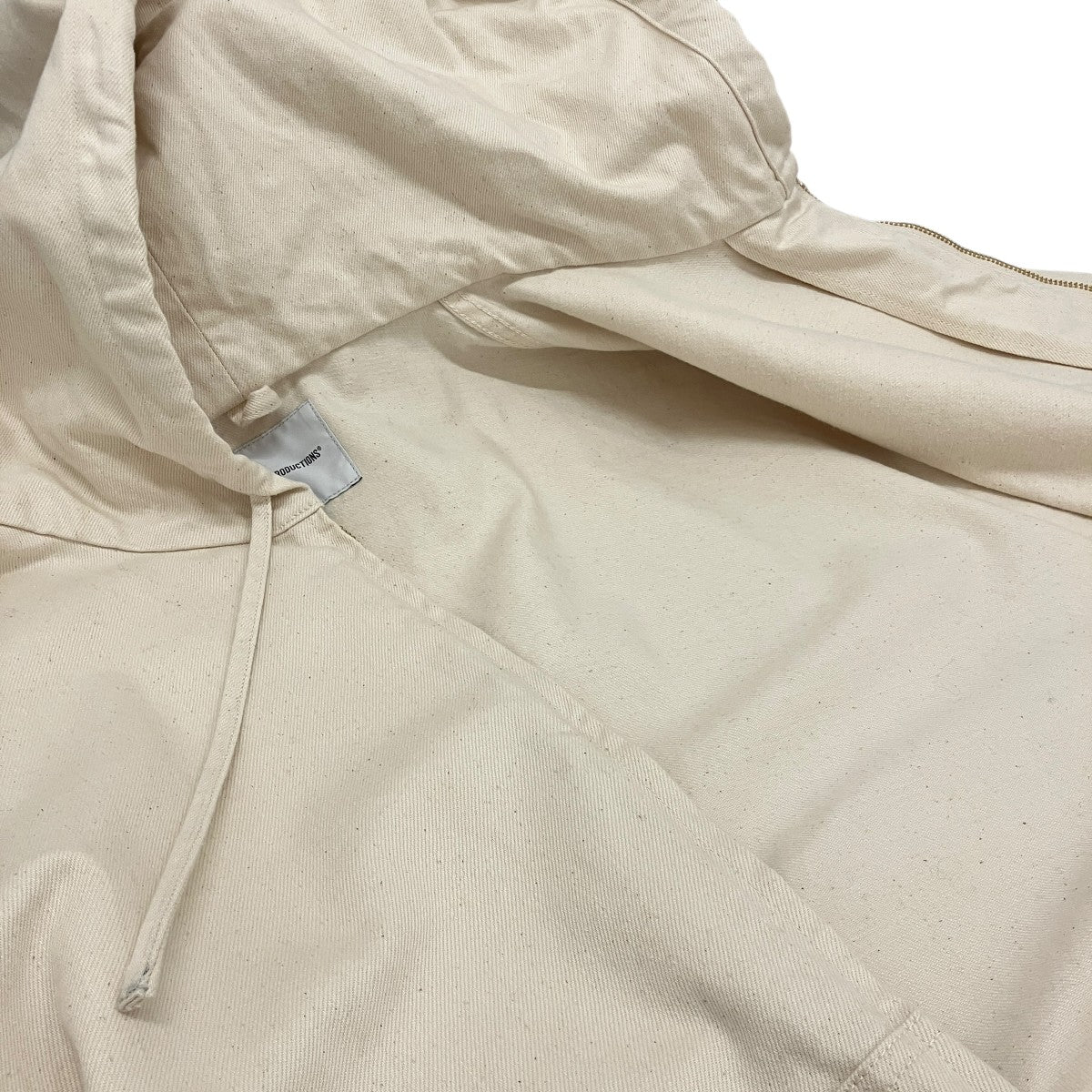 【12．5oz DENIM ZIP UP HOODED JACKET】デニムフーデッドジャケット