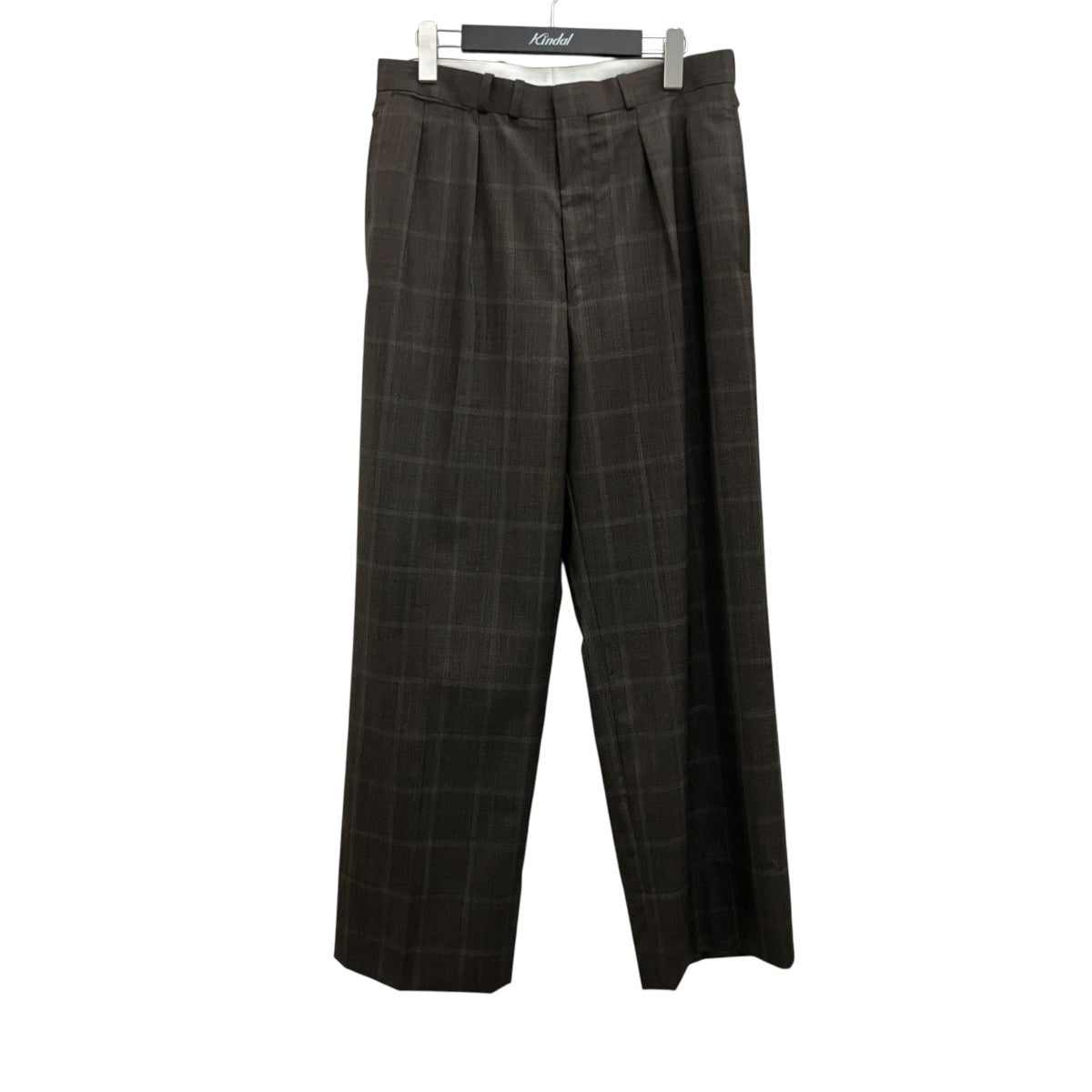 【JEFFERLY 杢 BROWN CHECK】チェックパンツMT6103-0205B