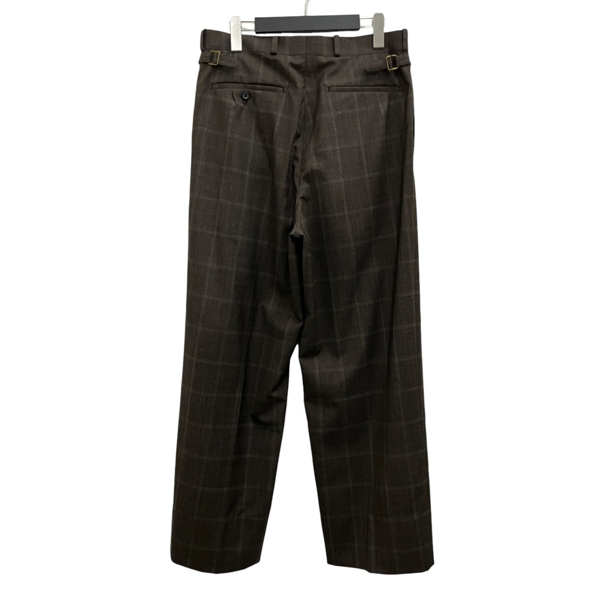 【JEFFERLY 杢 BROWN CHECK】チェックパンツMT6103-0205B