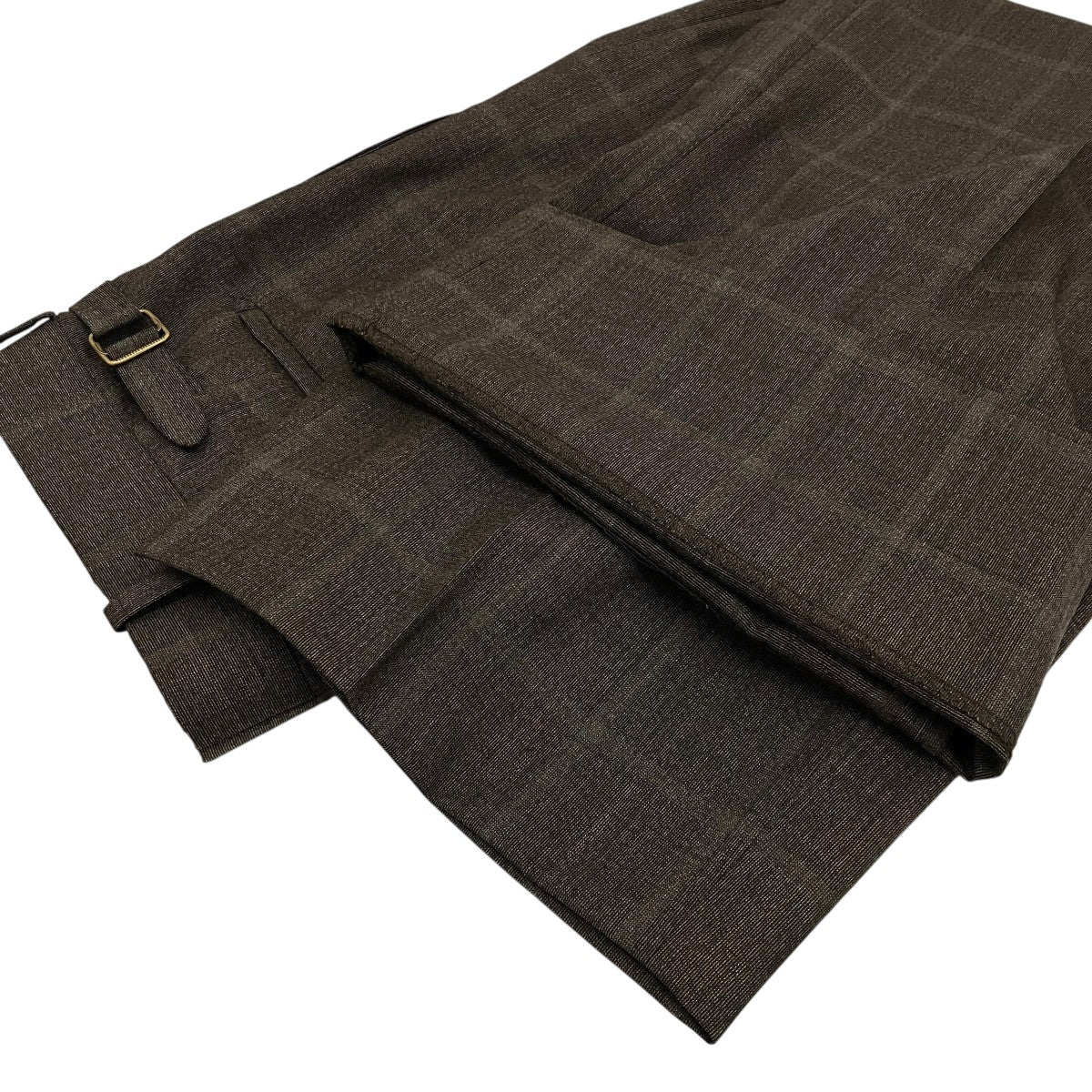 【JEFFERLY 杢 BROWN CHECK】チェックパンツMT6103-0205B