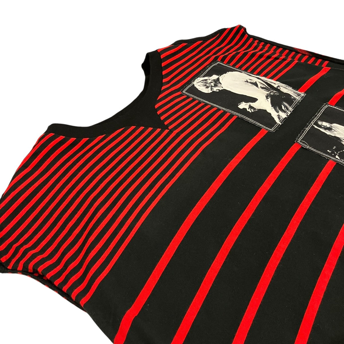 【JIMMY STRIPE OVERSIZED CREW NECK TANK TOP】ボーダータンクトップsc.0012aSS19