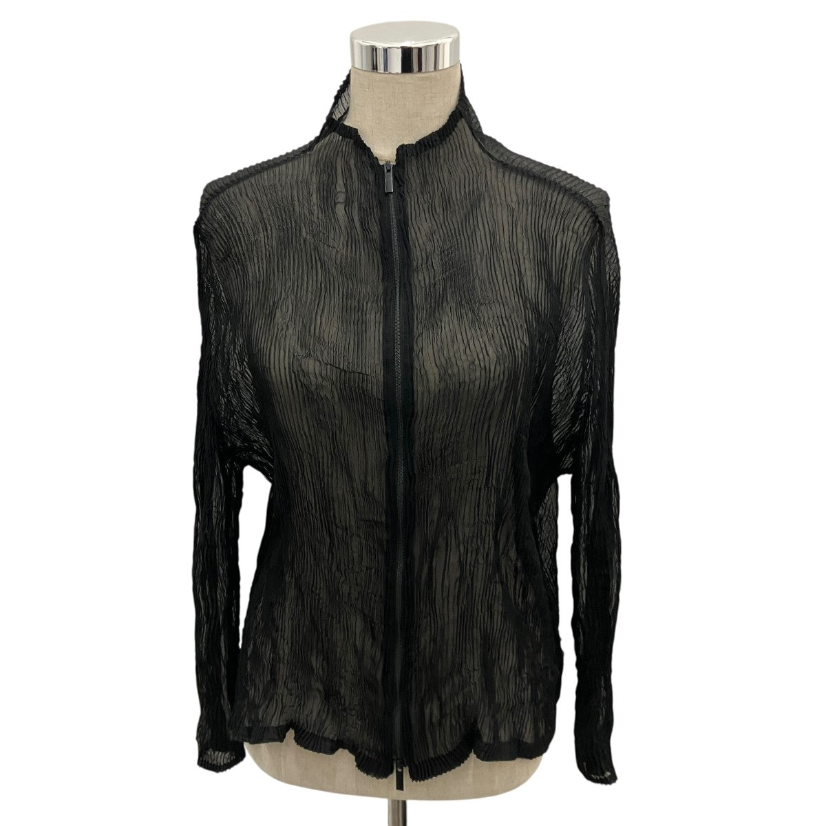 25SS【CHIFFON TWIST】シフォンツイストジップカーディガンIM51FJ428