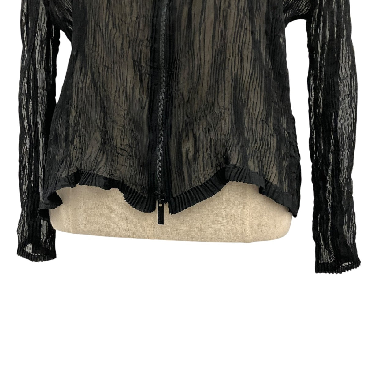 25SS【CHIFFON TWIST】シフォンツイストジップカーディガンIM51FJ428