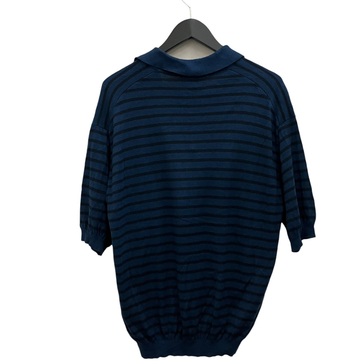 26SS【HIGH GAUGE COTTON KNIT SKIPPER POLO】ボーダースキッパーポロA26SP01SB
