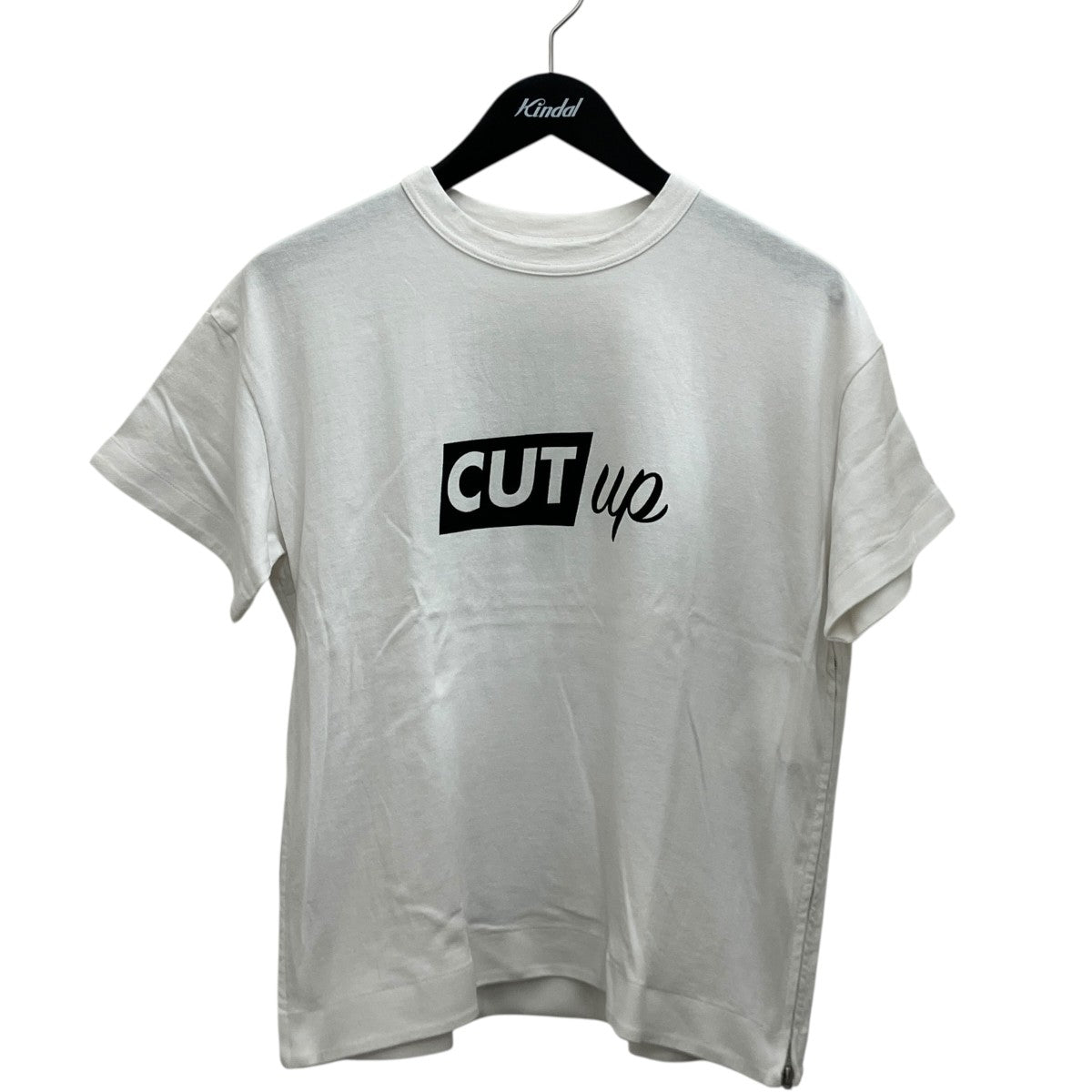 サイドジッププリントTシャツ17-03332